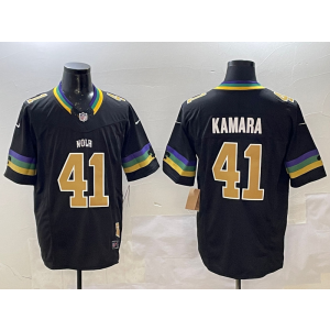 Nike Saints 41 Kamara Black Gold F.U.S.E. Vapor Limited Men Jersey