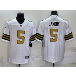 Nike Saints 5 Jarvis Landry White Color Rush Limited Men Jersey
