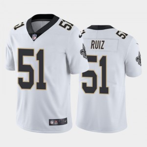 Nike Saints 51 Cesar Ruiz White 2020 NFL Draft Vapor Limited Men Jersey
