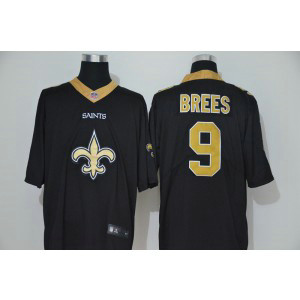 Nike Saints 9 Drew Brees Black Vapor Untouchable Limited Men Jersey