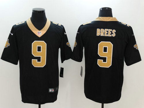 Nike Saints 9 Drew Brees Black Vapor Untouchable Player Limited Jersey