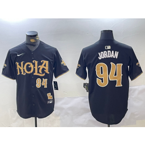 Nike Saints 94 Cameron Jordan Black Vapor Nola Baseball Logo Limited Men Jersey