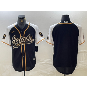 Nike Saints Blank Black White Vapor Baseball Limited Men Jersey