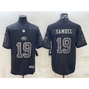 Nike San Francisco 49ers 19 Deebo Samuel Black Reflective Vapor Limited Men Jersey