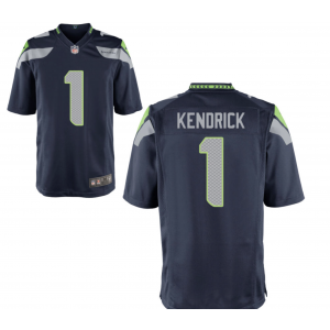 Nike Seahawks 1 Derion Kendrick Blue Vapor Limited Men Jersey