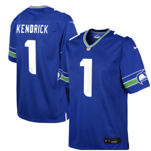 Nike Seahawks 1 Derion Kendrick Royal Vapor Limited Men Jersey