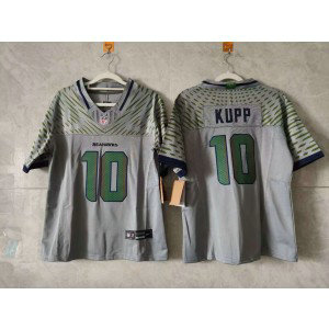 Nike Seahawks 10 Cooper Kupp Grey Rivalries F.U.S.E. Vapor Limited Youth Jersey