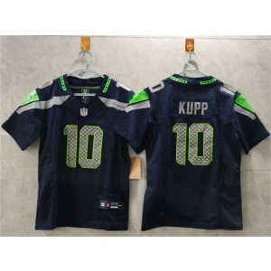 Nike Seahawks 10 Cooper Kupp Navy F.U.S.E. Vapor Limited Women Jersey(Run Small)