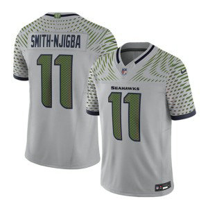 Nike Seahawks 11 Jaxon Smith-Njigba Gray 2025 Rivalries F.U.S.E. Vapor Limited Men Jersey
