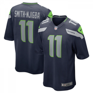 Nike Seahawks 11 Jaxon Smith-Njigba Navy 2023 Draft Vapor Untouchable Limited Men Jersey