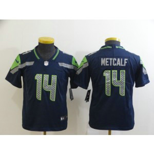 Nike Seahawks 14 D.K. Metcalf Navy Vapor Untouchable Limited Youth Jersey