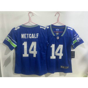 Nike Seahawks 14 D.K. Metcalf Royal Vapor Limited Youth Jersey