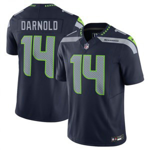 Nike Seahawks 14 Sam Darnold Navy F.U.S.E. Vapor Limited Men Jersey