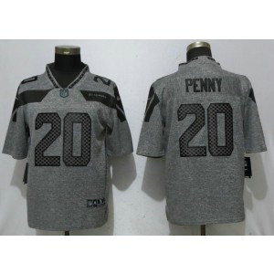 Nike Seahawks 20 Rashaad Penny Gray Gridiron Gray Limited Men Jersey