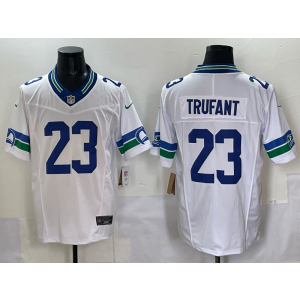 Nike Seahawks 23 Trufant White F.U.S.E. Vapor Limited Men Jersey