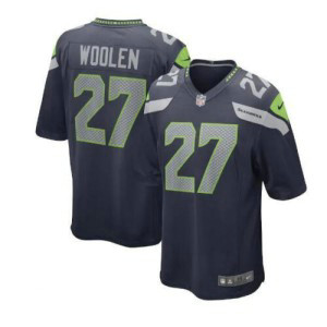 Nike Seahawks 27 Tariq Woolen Blue Vapor Untouchable Limited Men Jersey