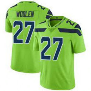 Nike Seahawks 27 Tariq Woolen Green Vapor Untouchable Limited Men Jersey