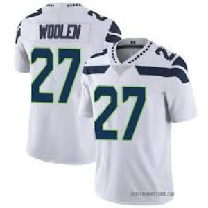 Nike Seahawks 27 Tariq Woolen White Vapor Untouchable Limited Men Jersey