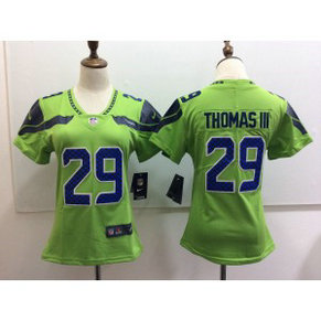 Nike Seahawks 29 Earl Thomas III Green Vapor Untouchable Limited Women Jersey