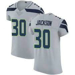 Nike Seahawks 30 Jackson Grey Vapor Untouchable Limited Men Jersey
