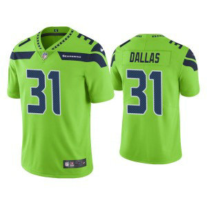 Nike Seahawks 31 Deejay Dallas Green Color Rush Limited Men Jersey