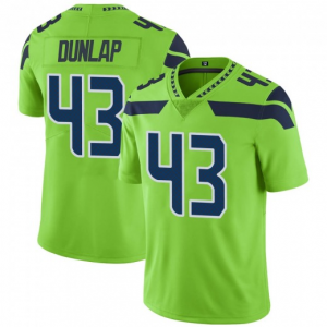 Nike Seahawks 43 Carlos Dunlap Green Color Rush Limited Men Jersey