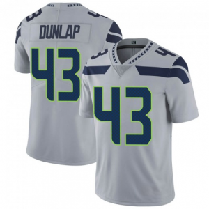 Nike Seahawks 43 Carlos Dunlap Grey Vapor Untouchable Limited Men Jersey