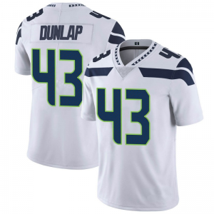 Nike Seahawks 43 Carlos Dunlap White Vapor Untouchable Limited Men Jersey