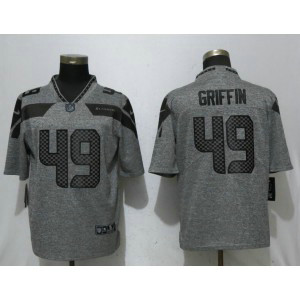 Nike Seahawks 49 Shaquem Griffin Gray Gridiron Gray Limited Men Jersey