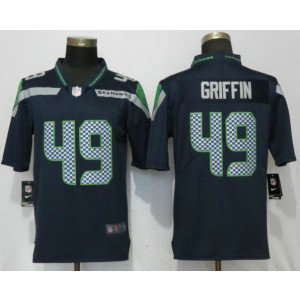 Nike Seahawks 49 Shaquem Griffin Navy Vapor Untouchable Limited Men Jersey