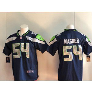 Nike Seahawks 54 Bobby Wagner Blue Vapor Untouchable Limited Men Jersey