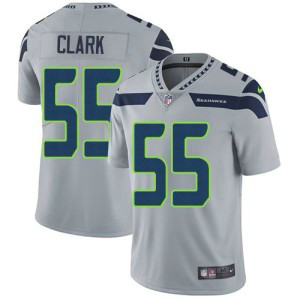 Nike Seahawks 55 Frank Clark Gray Vapor Untouchable Limited Men Jersey
