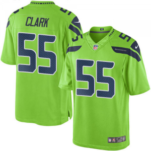 Nike Seahawks 55 Frank Clark Green Men Jersey
