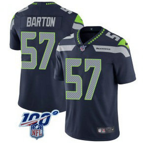Nike Seahawks 57 Cody Barton Blue 100th Vapor Untouchable Limited Men Jersey