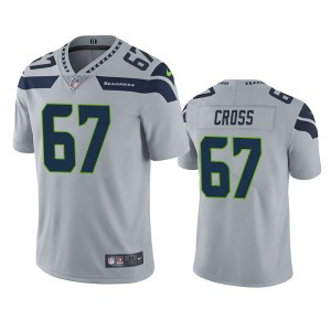 Nike Seahawks 67 Charles Cross Grey 2022 NFL Draft Vapor Untouchable Limited Men Jersey