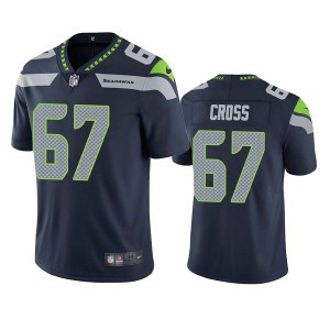 Nike Seahawks 67 Charles Cross Navy 2022 NFL Draft Vapor Untouchable Limited Men Jersey