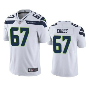 Nike Seahawks 67 Charles Cross White 2022 NFL Draft Vapor Untouchable Limited Men Jersey