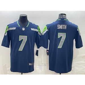 Nike Seahawks 7 Geno Smith Navy Vapor Untouchable Limited Men Jersey