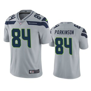 Nike Seahawks 84 Colby Parkinson Gray Vapor Untouchable Limited Men Jersey