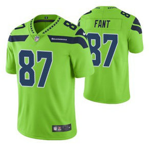 Nike Seahawks 87 Noah Fant Green Vapor Untouchable Limited Men Jersey
