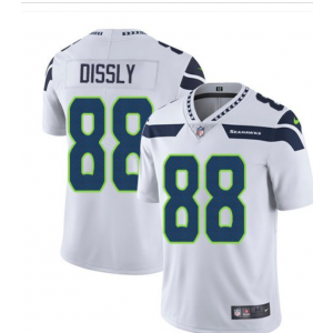 Nike Seahawks 88 Will Dissly White Vapor Untouchable Limited Men Jersey