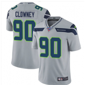 Nike Seahawks 90 Jadeveon Clowney Gray 100th Season Vapor Untouchable Limited Men Jersey