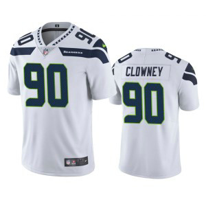 Nike Seahawks 90 Jadeveon Clowney White Vapor Untouchable Limited Men Jersey