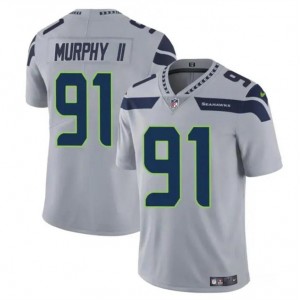 Nike Seahawks 91 Byron Murphy II Gray Vapor Untouchable Limited Men Jersey