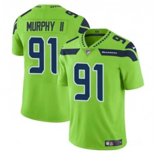Nike Seahawks 91 Byron Murphy II Green Vapor Untouchable Limited Men Jersey