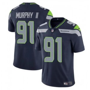 Nike Seahawks 91 Byron Murphy II Navy Vapor Untouchable Limited Men Jersey