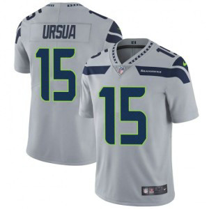 Nike Seattle Seahawks 15 John Ursua Vapor Untouchable Limited Gray Men Jersey