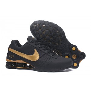 Nike Shox DELIVER 809 Black Gold Shoes