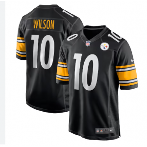 Nike Steelers 10 Wilson Black Vapor Untouchable Limited Men Jersey
