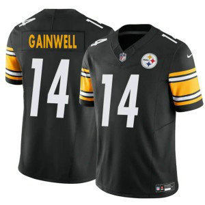 Nike Steelers 14 Kenneth Gainwell Black F.U.S.E. Vapor Limited Men Jersey
